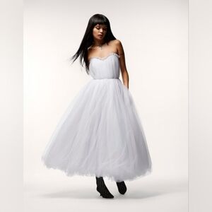 Betsey Johnson Bride Vibes Tulle White Dress